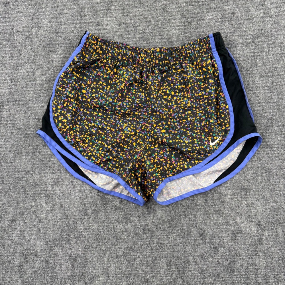 Nike Womens Dri-Fit Tempo Running Shorts Paint Splatter Multicolor CJ2454-845 M